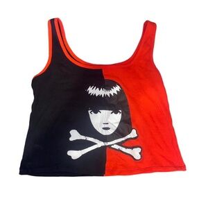 ⛓️🖤Emily the strange cropped tank top from hot topic never worn